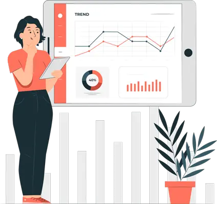 Business Central ERP dashboard and reporting interface